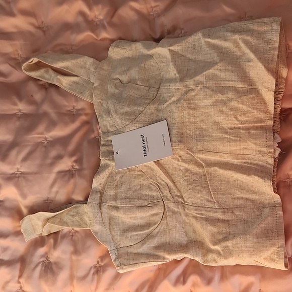 Beige linen top - Picture 4 of 4